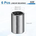6Pcs LM4UU Linear Ball Bearings for CNC & 3D Printers