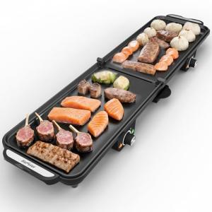 Sunvivi Electric Griddle with Adjustable Temperature Knobs