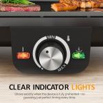 Sunvivi Electric Griddle with Adjustable Temperature Knobs