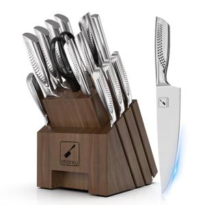 Imarku 16-Piece High Carbon Stainless Steel Knife Set