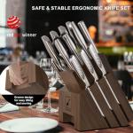 Imarku 16-Piece High Carbon Stainless Steel Knife Set