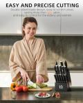 15-Piece Japanese High Carbon Knife Set with Block