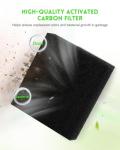 Trash Compactor Charcoal Air Filters - 4 Pack