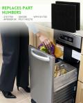 Trash Compactor Charcoal Air Filters - 4 Pack