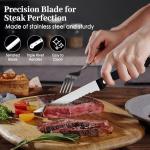 BEWOS 16-Piece Stainless Steel Steak Knives Set