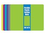Flexible Plastic Cutting Board Mats Set of 6