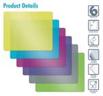 Flexible Plastic Cutting Board Mats Set of 6