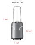 LAMPICK 1100W Smoothie Blender with To-Go Cups