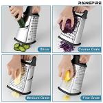 Rainspire Stainless Steel Box Grater with Handle