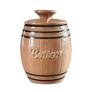 French Butter Crock with Improved Lid, 1/2 Cup