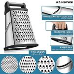 Rainspire Stainless Steel Box Grater with Handle