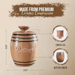 French Butter Crock with Improved Lid, 1/2 Cup