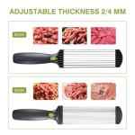 JUANWAN Adjustable Stainless Steel Meat Slicer 17-in-1