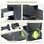 JUANWAN Adjustable Stainless Steel Meat Slicer 17-in-1