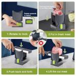 JUANWAN Adjustable Stainless Steel Meat Slicer 17-in-1