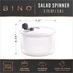 BINO Manual 2.75 Qt Salad Spinner and Bowl