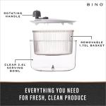 BINO Manual 2.75 Qt Salad Spinner and Bowl