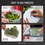 BINO Manual 2.75 Qt Salad Spinner and Bowl