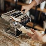 Stainless Steel Manual Pasta Maker with Adjustable Settings