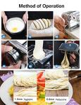 Stainless Steel Manual Pasta Maker with Adjustable Settings