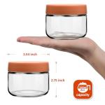 EONJOE 8oz Glass Jars with Lids - 6-Pack