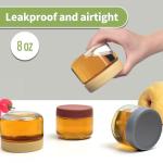 EONJOE 8oz Glass Jars with Lids - 6-Pack