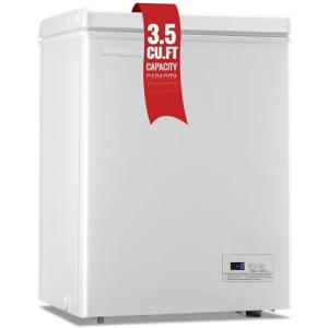 Compact Chest Freezer with Digital Control and Baskets