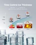 EUHOMY 100lbs Commercial Stainless Steel Ice Maker