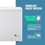 Compact Chest Freezer with Digital Control and Baskets