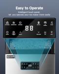 EUHOMY 100lbs Commercial Stainless Steel Ice Maker