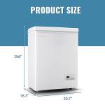 Compact Chest Freezer with Digital Control and Baskets