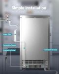 EUHOMY 100lbs Commercial Stainless Steel Ice Maker