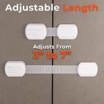 2-Pack Adjustable Child Proof Fridge Locks