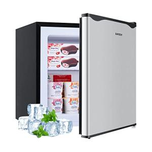 BANGSON 1.1Cu.ft Compact Upright Freezer in Silver