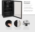 Honeywell 115 Can Mini Beverage Refrigerator with Glass Door