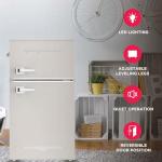 Frigidaire Retro Mini Fridge with Freezer - Cream
