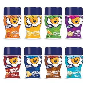Popcorn Seasoning Mini Jars Variety Pack, 8 Count