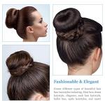 Dark Brown Donut Hair Bun Maker with Pins