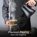 Mecity 1000W Stainless Steel Gooseneck Kettle