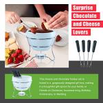 Chocolate Fondue Pot Set with Dipping Forks