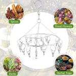 Elesunory 4-Piece Stainless Steel Herb Drying Rack