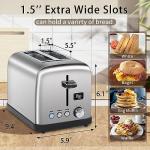SEEDEEM 2-Slice Stainless Steel Digital Toaster