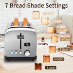 SEEDEEM 2-Slice Stainless Steel Digital Toaster