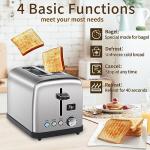 SEEDEEM 2-Slice Stainless Steel Digital Toaster