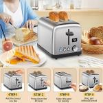SEEDEEM 2-Slice Stainless Steel Digital Toaster