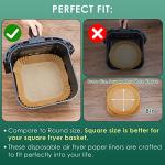 Air Fryer Disposable Parchment Paper Liners, 125Pcs