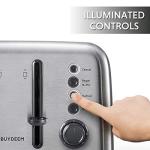 BUYDEEM Retro 4-Slice Stainless Steel Toaster