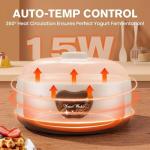 Automatic Yogurt Maker with 5 Glass Jars