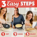 Gourmia 8” Nonstick Electric Crepe Maker