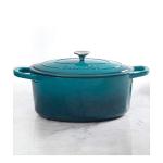 Crock-Pot 7-Quart Teal Enamel Dutch Oven